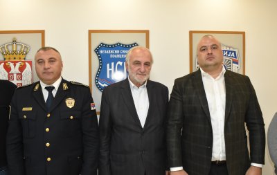 Новогодишња посета делегације МУП-а Независном синдикату полиције